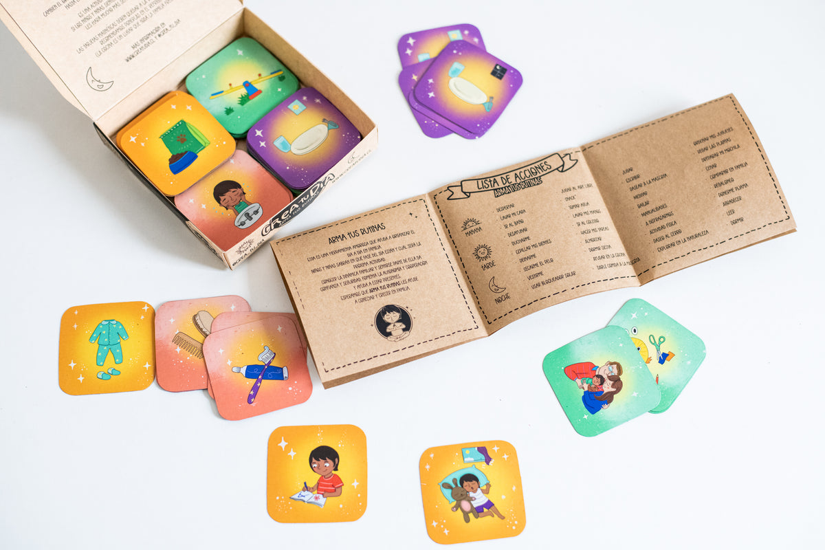 Arma tus rutinas: Tarjetas magnéticas para organizar el día